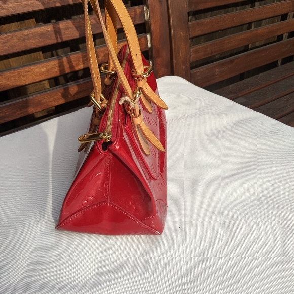 Louis Vuitton  bags vernis Tote Bag Rosewood red champagne - Picture 12 of 13